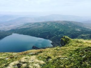 A view of Lough Ouler on a Wicklow hike